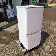 シャープ　SJ-C14Y-P　２ドア冷蔵庫 ピンク色『良品中古』...