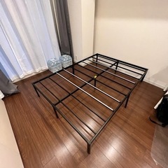 ベッドフレーム　ダブルサイズ　ブラック