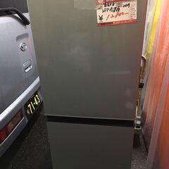 ☆中古 激安！！￥12,800！！AQUA　アクア　1262ドア冷蔵庫　家電　2019年製　AQR-J13J(S)型　幅48cmｘ奥行56cmｘ高さ116cm　【BC204】