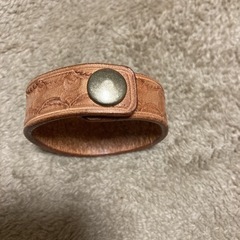 サドルレザー　ハンドメイド　ブレスレットの画像