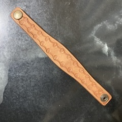 サドルレザー　ハンドメイド　ブレスレット