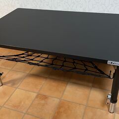 【バウヒュッテ BHT-800-BK】ゲーミングちゃぶ台  昇降...