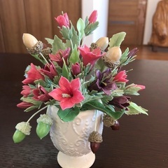 粘土のお花の画像