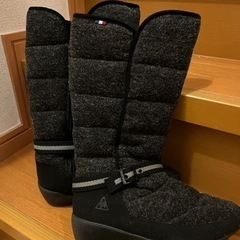 【中古】ルコックスノーブーツ25cm グレー　1度のみ使用の画像