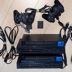 PS2本体2台セット中古品、ソフトおまけつき