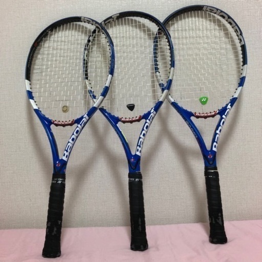 BABOLAT PUREDRIVE　テニスラケット中古　3本セット