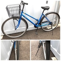 No.252【ノーマルLEDライト,変速なし】★激安★ 中古自転車 27インチ 軽整備済み 安い 防犯登録 町田市 麻生区 神奈川の画像