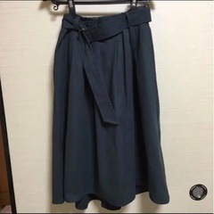 定価半額以下　amelier  ベルト付チノイレヘムスカートの画像