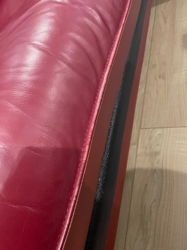 ロゾ4 本革カウチソファ　状態良