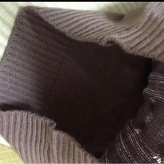 clear  ブラウン  ニットの画像