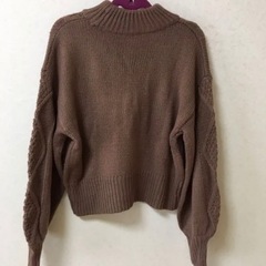 clear  ブラウン  ニットの画像