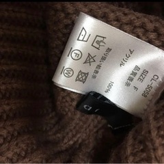 clear  ブラウン  ニットの画像