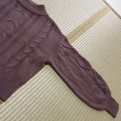 clear  ブラウン  ニットの画像