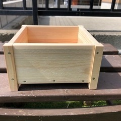 檜の植木鉢　ハンドメイド　タイプFの画像