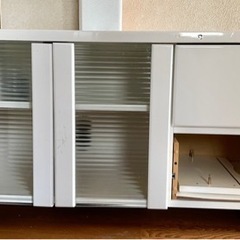 【3月8日まで】キャスター付きテレビ台・収納キャビネット・棚(ホ...