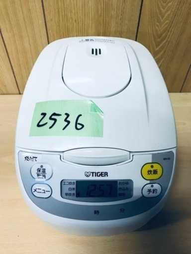 ✨2019年製✨2536番 タイガー✨マイコン炊飯ジャー✨JBH-G101‼️