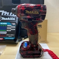 中古 マキタ　TD001G 40V 充電式インパクトドライバー　セット　カスタムカラーの画像