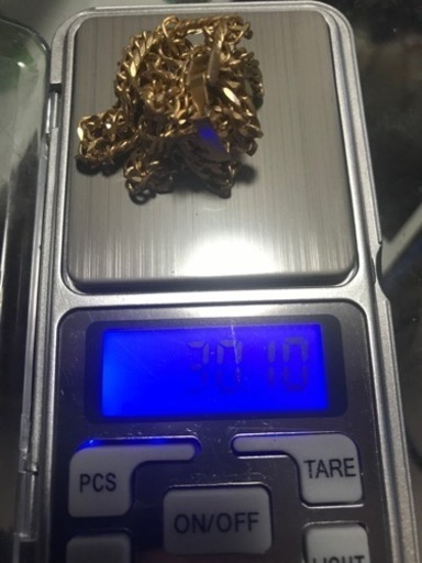 k18ダブル6面ネックレス