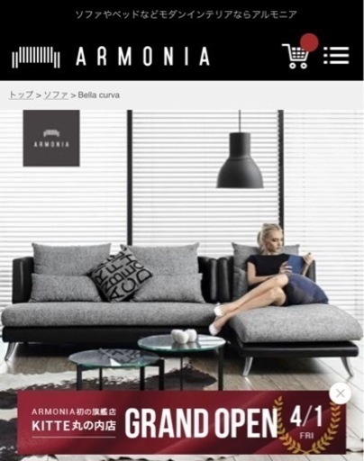 アルモニアのソファーです！美品！高級！