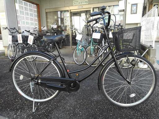 中古自転車１９４２　前後タイヤ新品！　２６インチ　ギヤなし　ダイナモライト