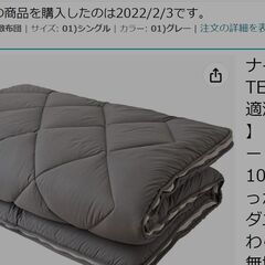 TEIJIN (帝人) 快適清潔シリーズ 敷き布団 グレーシングル