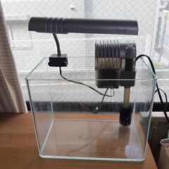 水槽セット　ライト・ろ過フィルター 付き/メダカ・熱帯魚