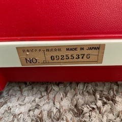 ポータブルレコードプレーヤーの画像