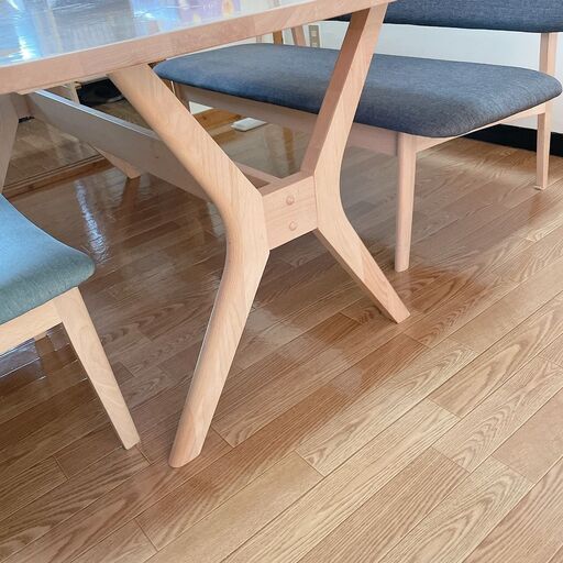値下げしました！超美品！！ダイニングテーブル＆ベンチシート＆チェアー２台
