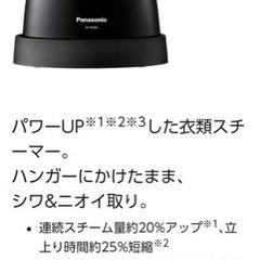 (引渡先決定) スチームアイロン　衣類スチーマーPanasonic パナソニックの画像