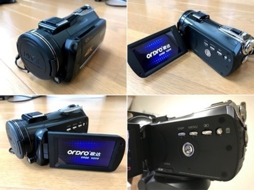 Ordro AC5 4Kビデオカメラ光学ウルトラHD WiFiビデオカメラ　ズームレンズセット