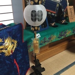 長期保管品　五月人形　　幅90　　奥行56.5　　高さ103　 （ｃｍ／台と人形全体）　本仕立合せ胴飾鎧　伊達政宗公　甲冑師　景光の画像
