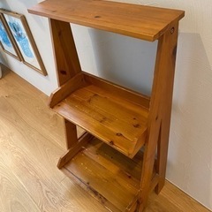 unico チーク材　シェルフ