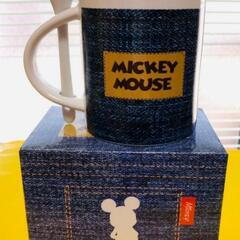 ミッキーマウス デニム調 スプーンマグカップの画像