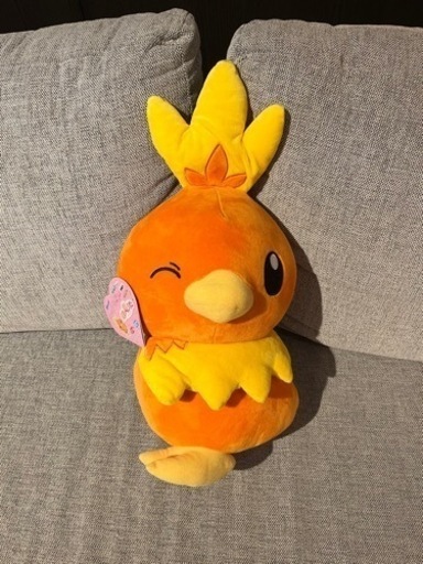 ポケモンぬいぐるみ　ほぺぴたアチャモ