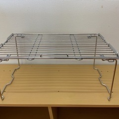 【2個で800円】(金属製)キッチン収納棚　2個　結合可能(幅42、高さ19、奥行27／13cm)の画像
