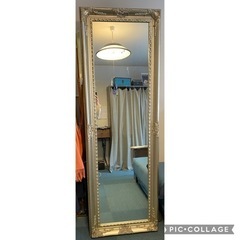 全身鏡 スタンドミラー ミラー 大型 幅60cm アンティークミラー