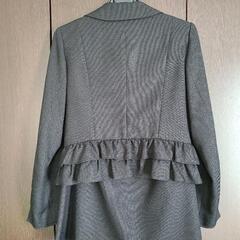 フォーマルスーツ 11号 美品 ブラック ラメの画像