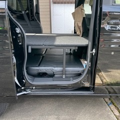 ホンダ N-VAN 車中泊 専用 フルベッド モード ベッドキット ブラック パンチカーペット タイプ 車中泊マットの画像
