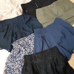 ショートパンツ、キュロットM、L、70レディース、女児140～160