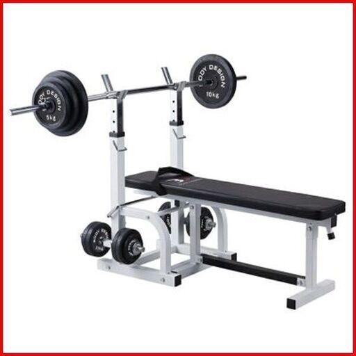 状態良好 BODY DESIGN/ボディデザイン ハイパープレスベンチ+ラバープレート90Kg+バーベルシャフト 1本+ダンベルシャフト 2本 手渡し希望/自社配送可能（配送エリアについてお問い合わせください）筋トレ・宅トレの初心者に最適