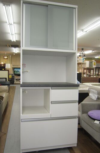 R058 松田家具 キッチンボード、食器棚、幅78cm 美品