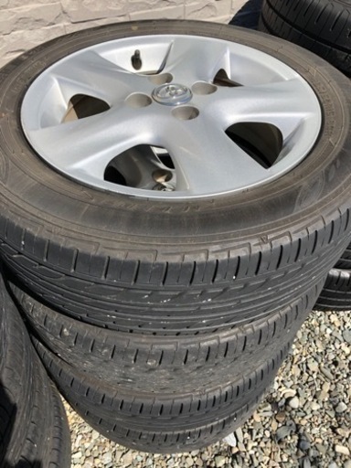 トヨタ 純正　アルミホイール付き夏タイヤ　15×5.5J 4穴 100 +45  185/60R15