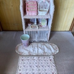 【在庫処分セール】薔薇　棚&小物10点セット