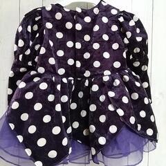 水玉 子どもドレスの画像