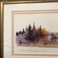額縁入り絵画　レオナルドウォーカー　の画像