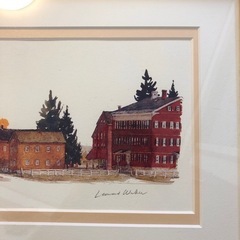 額縁入り絵画　レオナルドウォーカー　の画像
