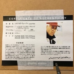 額縁入り絵画　レオナルドウォーカー　の画像