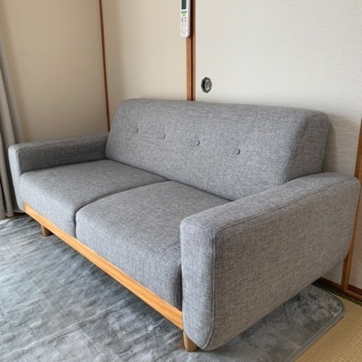 (決まりました)定価三万以上 美品 ソファ　グレーソファー　北欧風