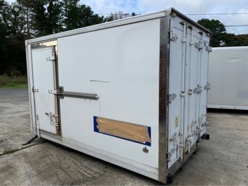 No.594 保冷バン 2ｔ 車 アルミ 箱 バイク 倉庫 トラック コンテナ 米 保管庫 物置 DIY