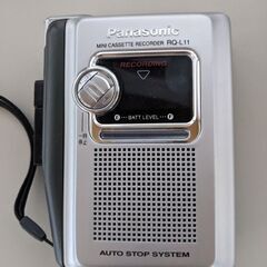 【受付終了！】パナソニック　カセット録音再生可能！カセットテープ新品3本他付の画像